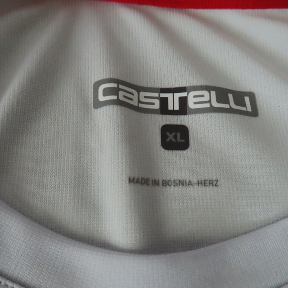 Castelli Tech Tee Shirt - Men's Size XL Biking Cycling SILVER GRAY (flaw) - Picture 7 of 8